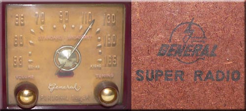 GENERAL MODEL 5S-49 AM RADIO