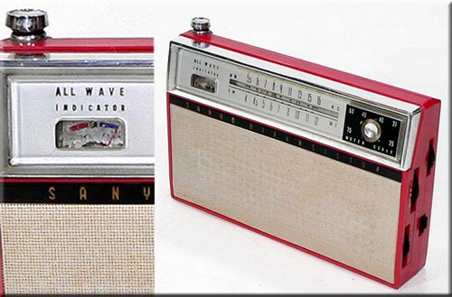 SANYO MODEL 8S-P14 MW/SW 2BAND RADIO 