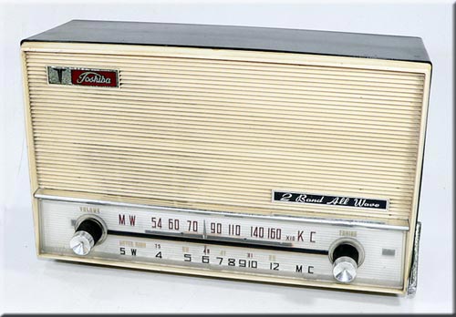 TOSHIBA MODEL 8TH-496S MW/SW 2BAND RADIO