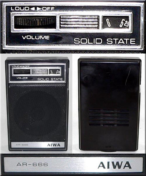 AIWA MODEL AR-666 AM RADIO RADIO