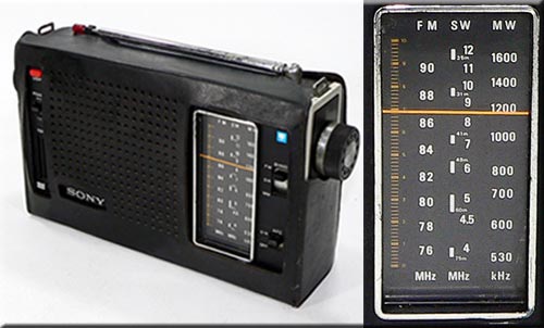 SONY MODEL ICF-5300 FM/SW/MW 3BAND RADIO