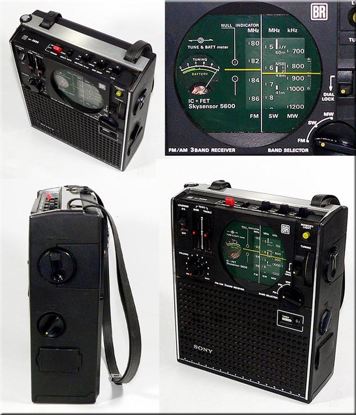 SONY MODEL ICF-5600 FM/SW/MW 3BAND RADIO