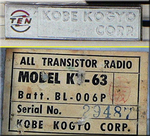 TEN�i�_�ˍH�Ɓj MODEL KT-63 AM RADIO