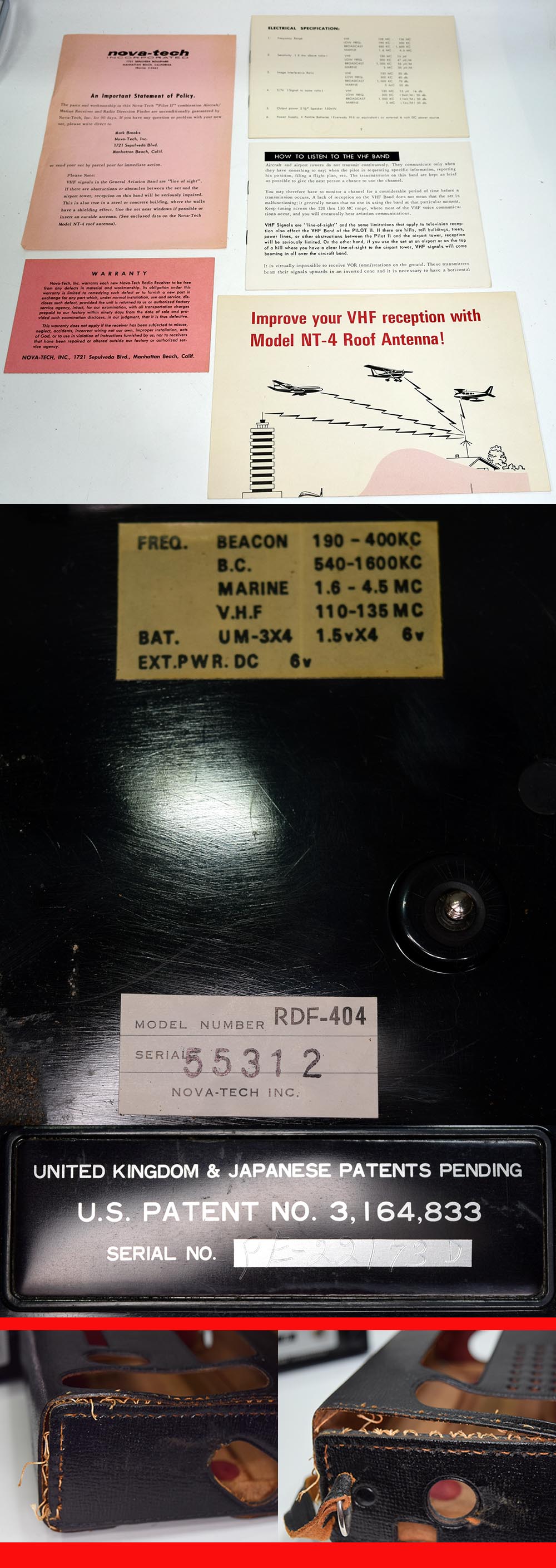 NOVA TECH MODEL RDF-404 RADIO