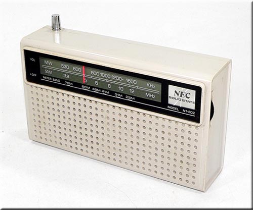 NEC MODEL NT-802 SW/MW 2BAND RADIO