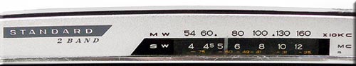 STANDARD MODEL SRF-205 MW/SW 2BAND RADIO