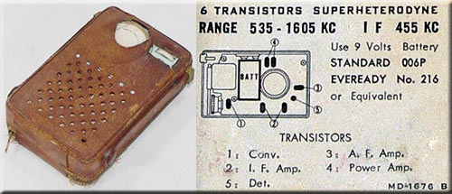 STANDARD MODEL SR-F22 (MIGNON) MW RADIO