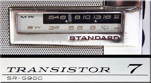 STANDARD TRANSISTOR 7 MODEL SR-G900 MW/SW 2BAND RADIO