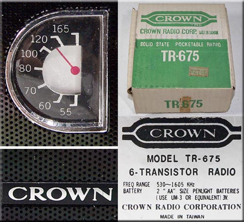 CROWN TR-675 AM RADIO
