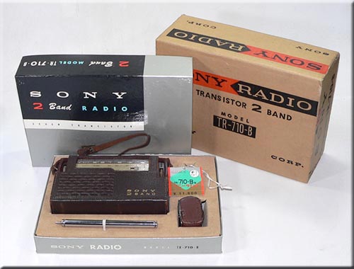 SONY MODEL TR-710-B MW/SW 2BAND RADIO