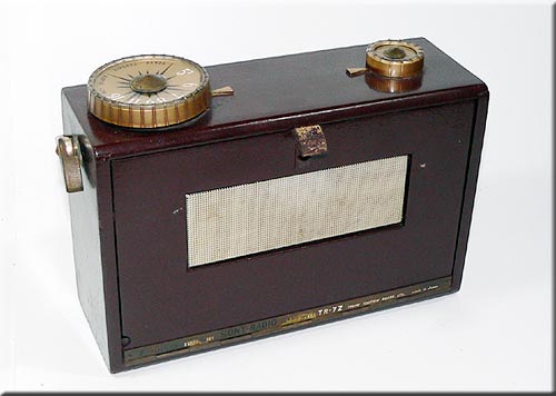 SONY MODEL TR-72 AM RADIO