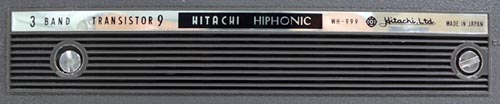 HITACHI MODEL WH-999 MW/SW1/SW2 3BAND RADIO