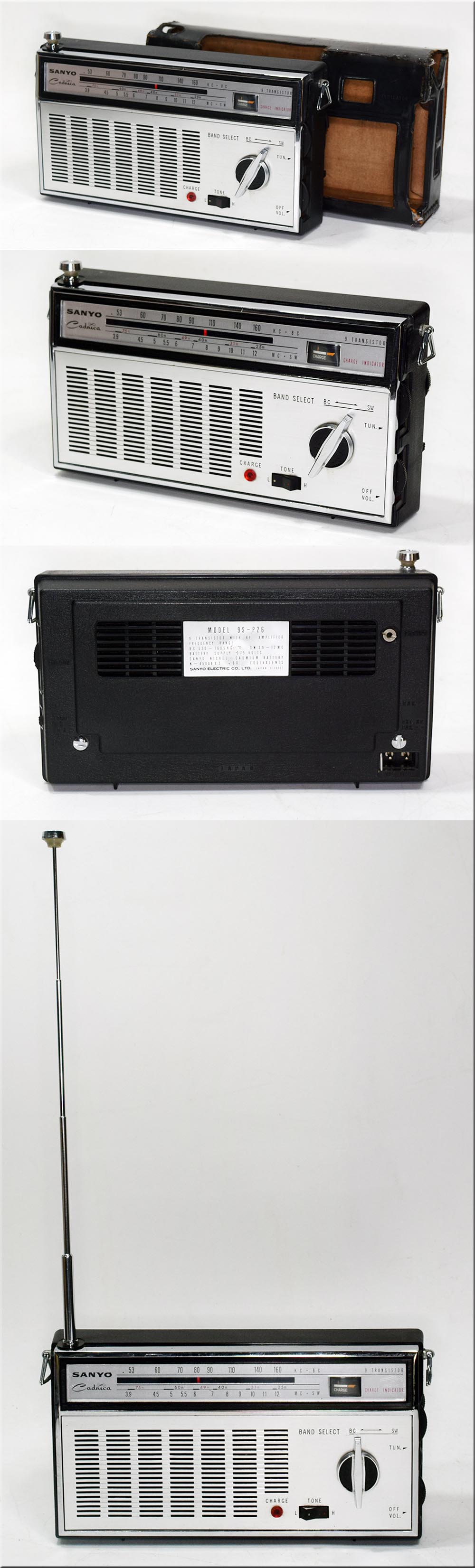 SANYO MODEL 9S-P26 BC/SW 2BAND RADIO