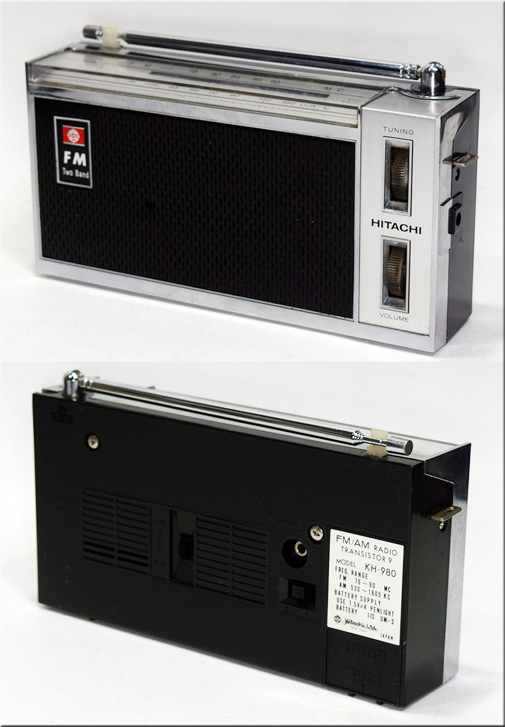 HITACHI MODEL KH-980 FM/AM 2BAND RADIO
