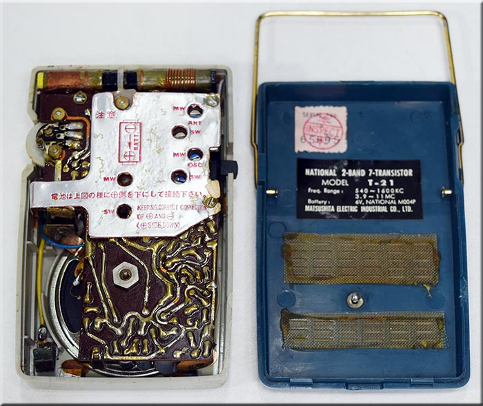 NATIONAL MODEL T-21 MW/SW 2BAND RADIO