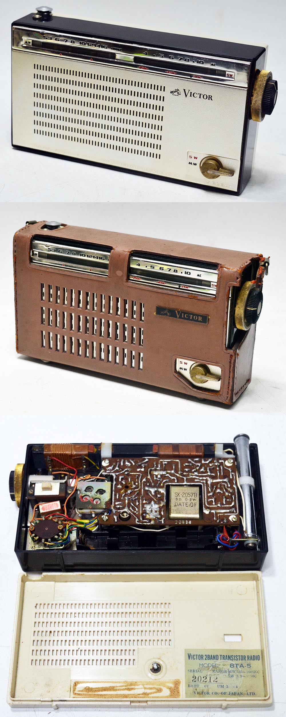 VICTOR MODEL 8TA-5 MW/SW 2BAND RADIO