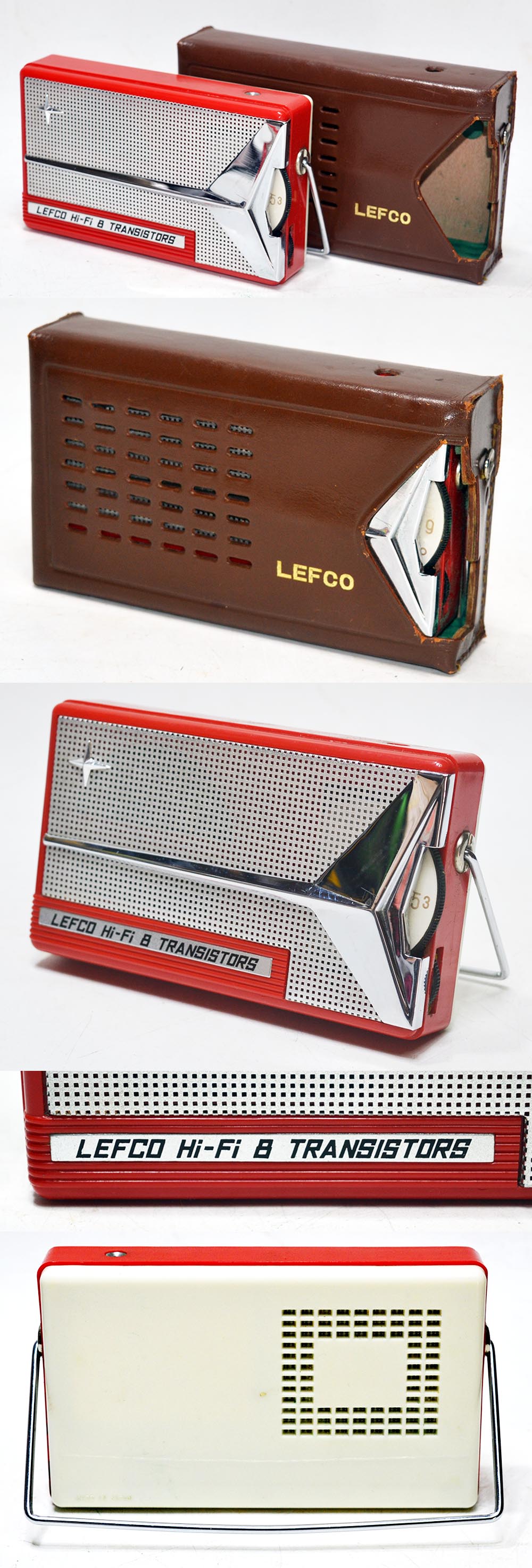 LEFCO Hi-Fi 8 TRANSISTORS AM RADIO