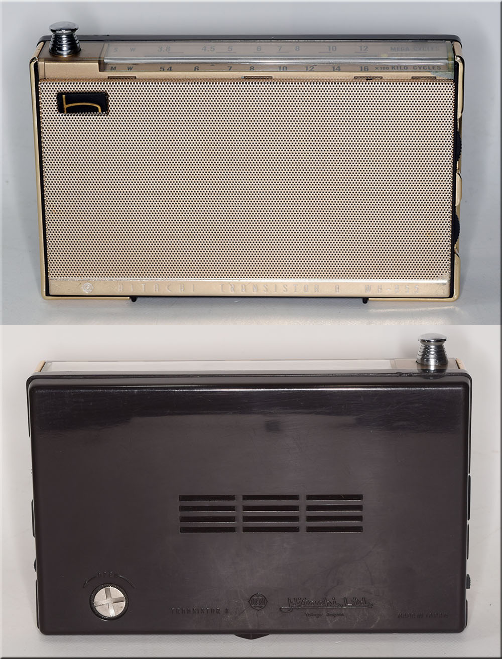 HITACHI MODEL WH-855 MW/SW 2BAND RADIO