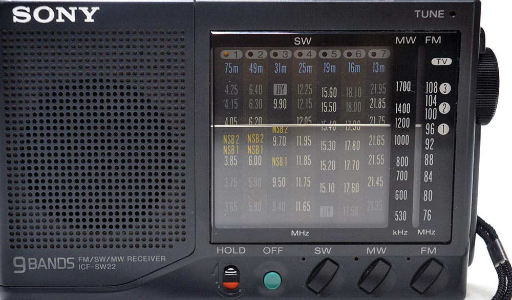 SONY MODEL ICF-SW22 FM/MW/SW1-7 9BAND RADIO