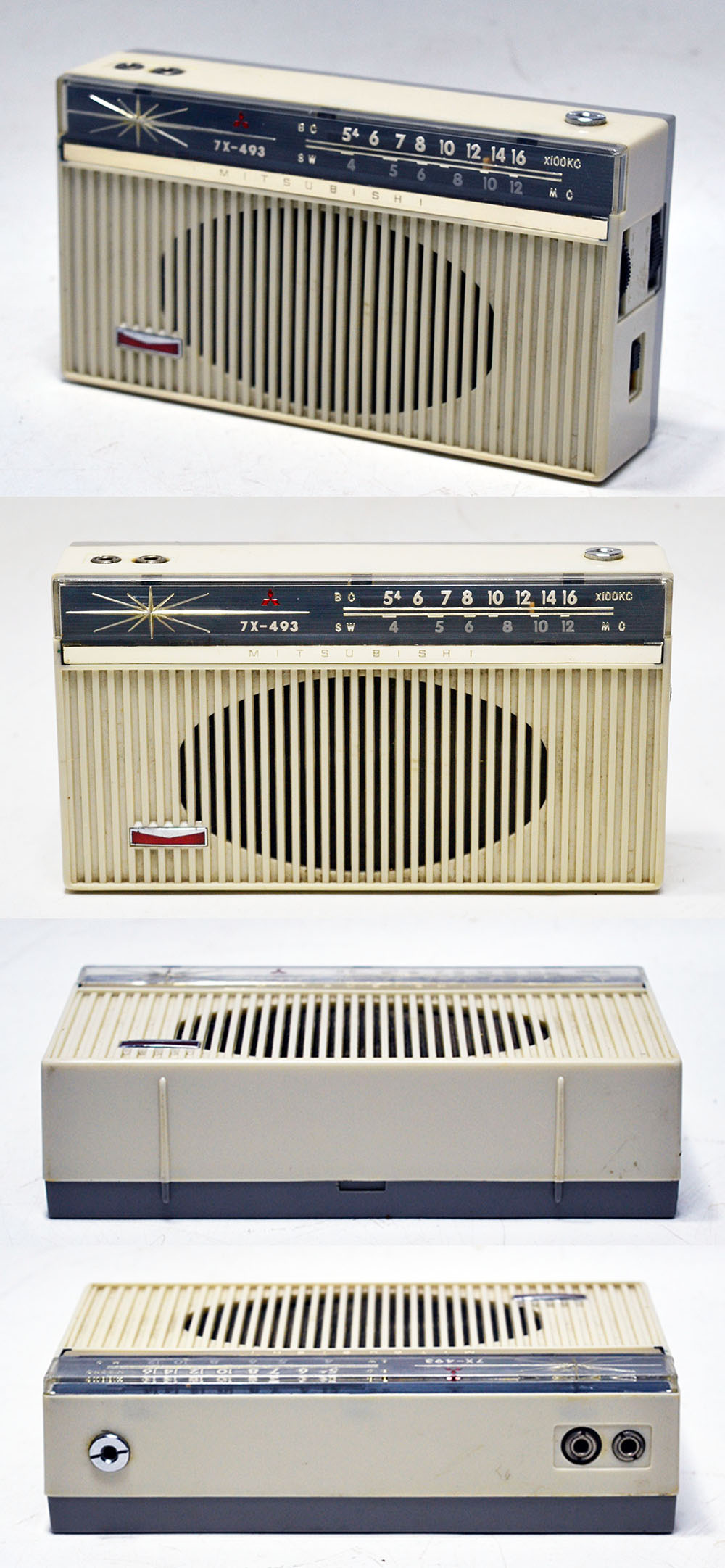 MITSUBISHI MODEL 7X-493 BC/SW 2BAND RADIO