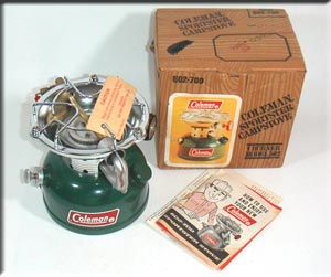 コールマンストーブ502アルミケース付き1968年12月製造