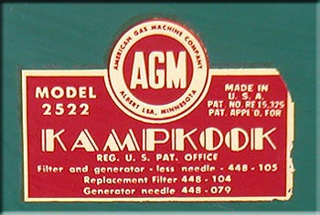 KampKook MODEL 2522 Stove