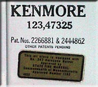 KENMORE No.247 STOVE